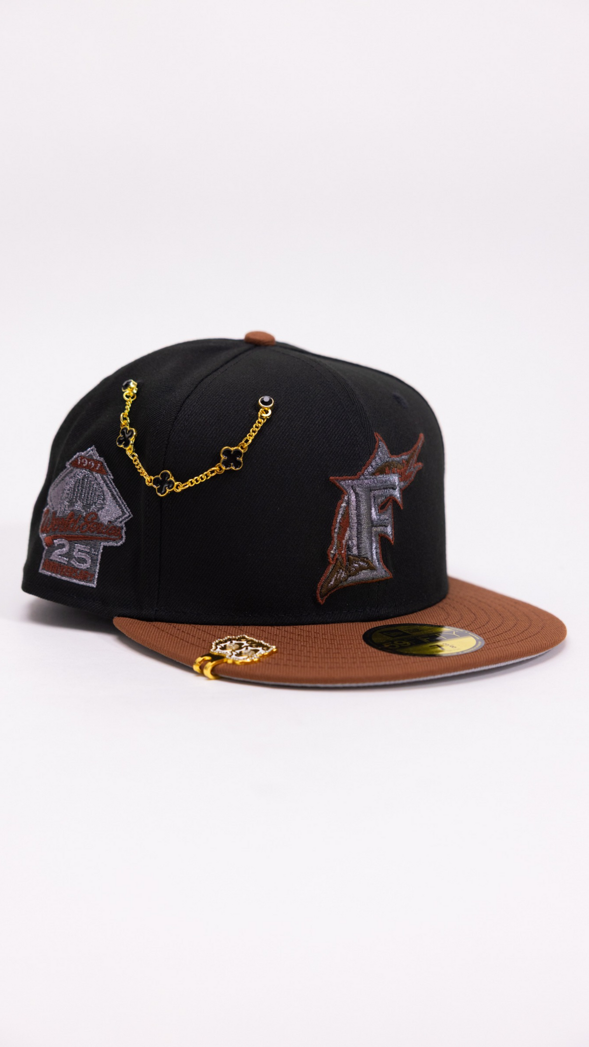 Miami Marlins 59Fifty Fitted – Black/Khaki