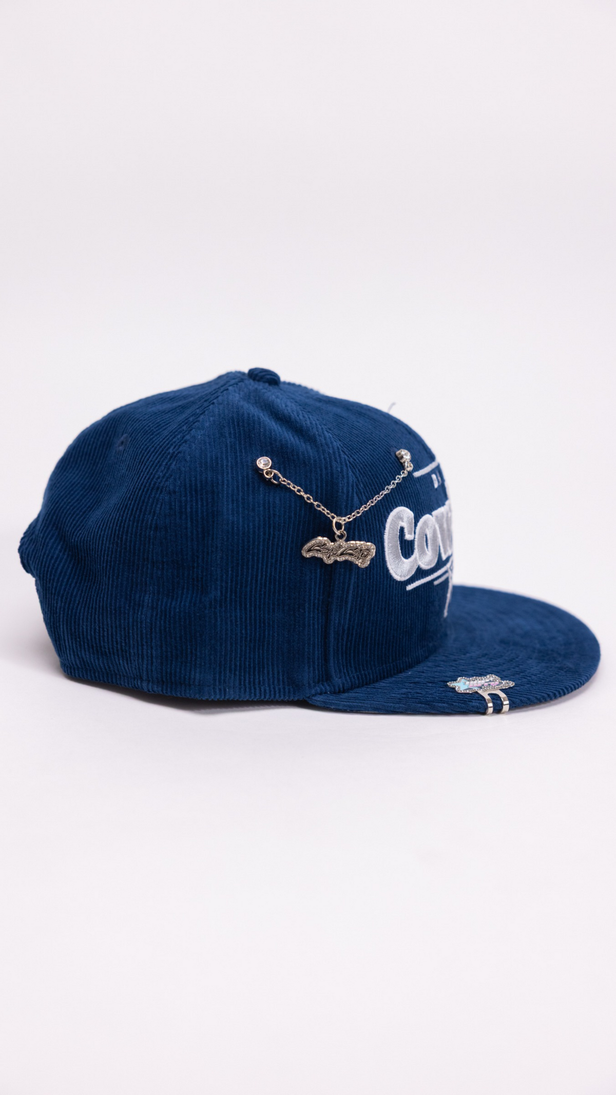 Dallas Cowboys Script 9Fifty Snapback – Navy Corduroy