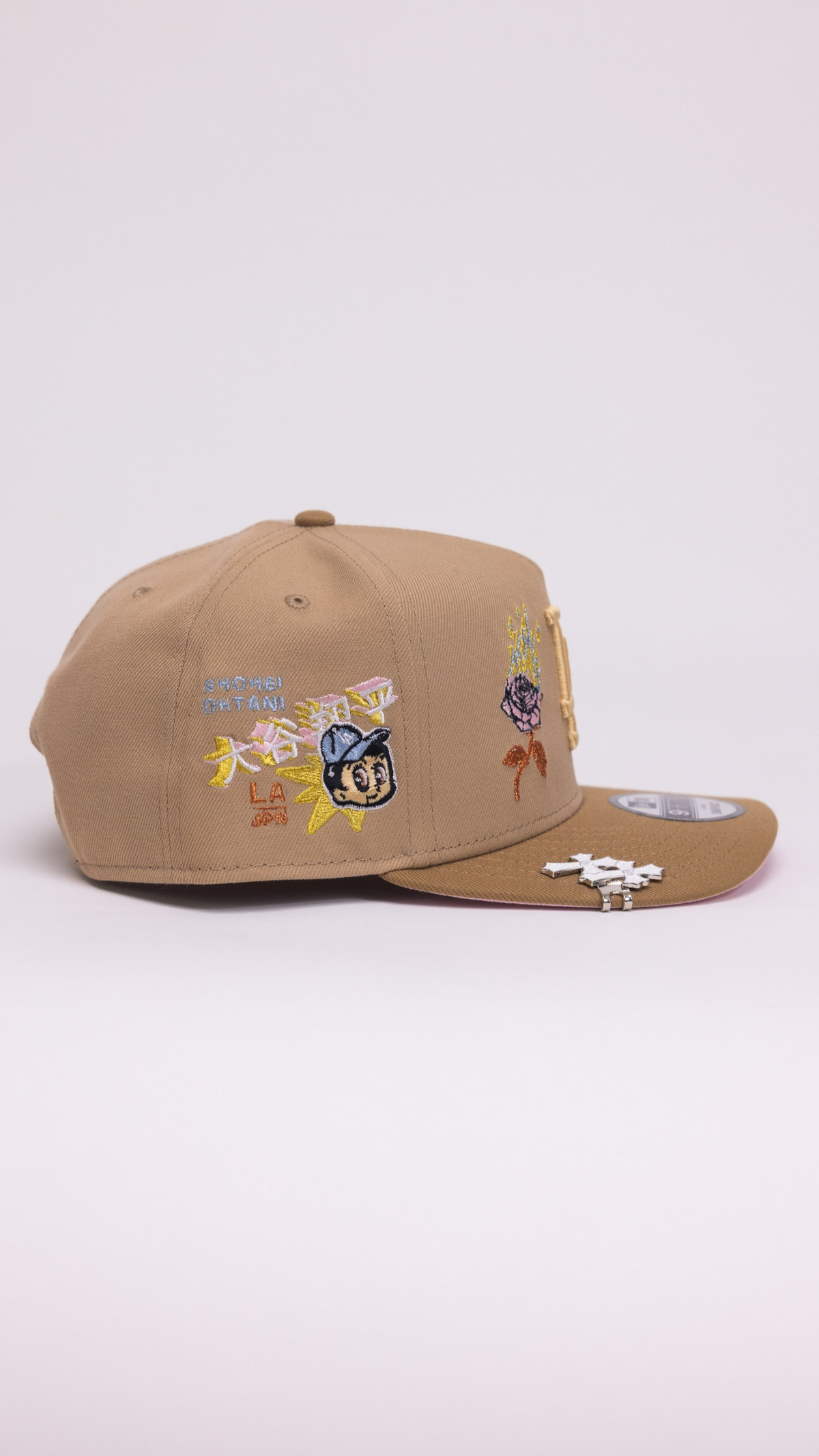 Dodgers Burnt Roses 9Fifty A-Frame Snapback – Beige