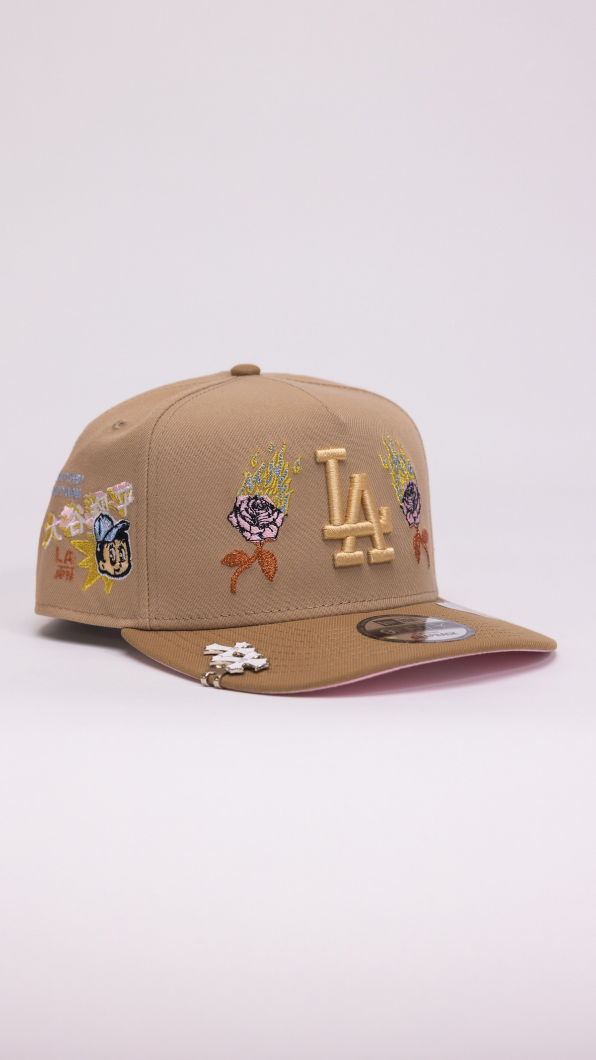 Dodgers Burnt Roses 9Fifty A-Frame Snapback – Beige