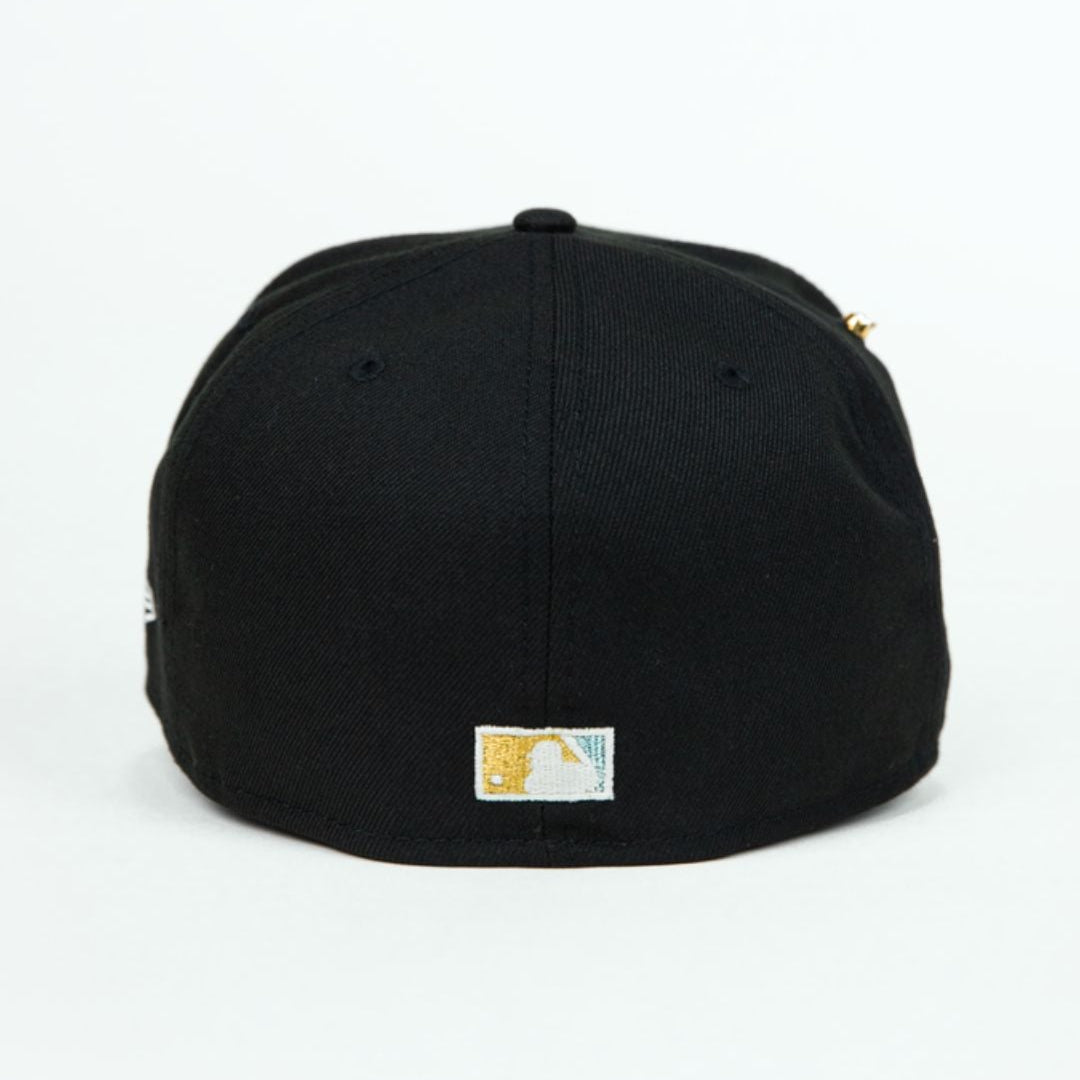 NEW ERA EXCLUSIVE 59FIFTY BLACK NEW YORK YANKEES W/ 1996 WORLD SERIES SIDE PATCH