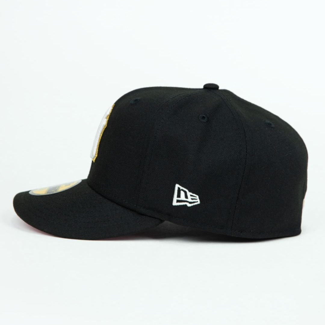 NEW ERA EXCLUSIVE 59FIFTY BLACK NEW YORK YANKEES W/ 1996 WORLD SERIES SIDE PATCH