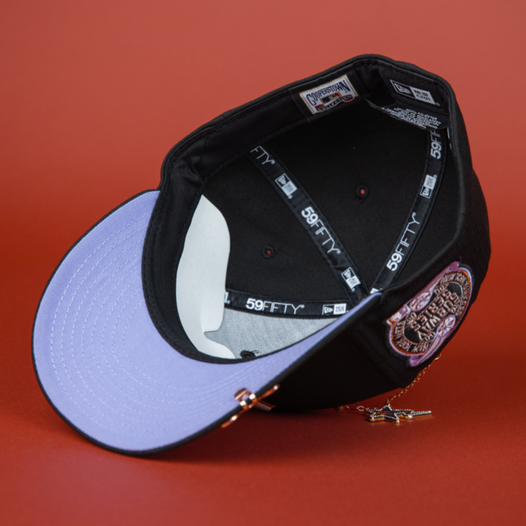 NEW ERA EXCLUSIVE 59FIFTY BLACK NEW YORK YANKEES W/ SUBWAY SERIES SIDE PATCH