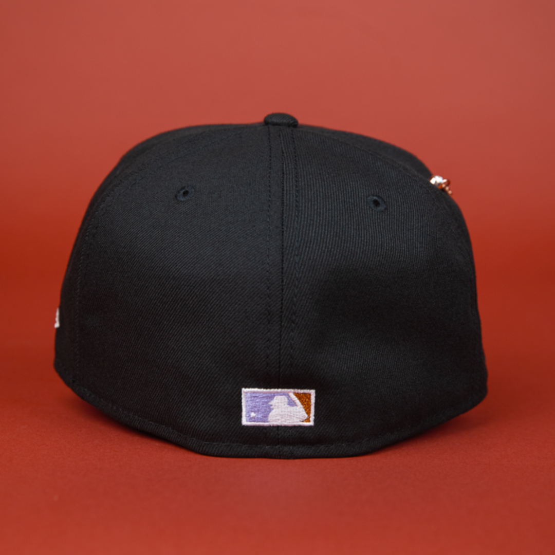 NEW ERA EXCLUSIVE 59FIFTY BLACK NEW YORK YANKEES W/ SUBWAY SERIES SIDE PATCH