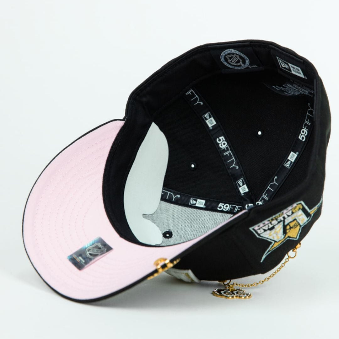 NEW ERA EXCLUSIVE 59FIFTY BLACK LOS ANGELES KINGS W/ ALL STAR GAME SIDE PATCH