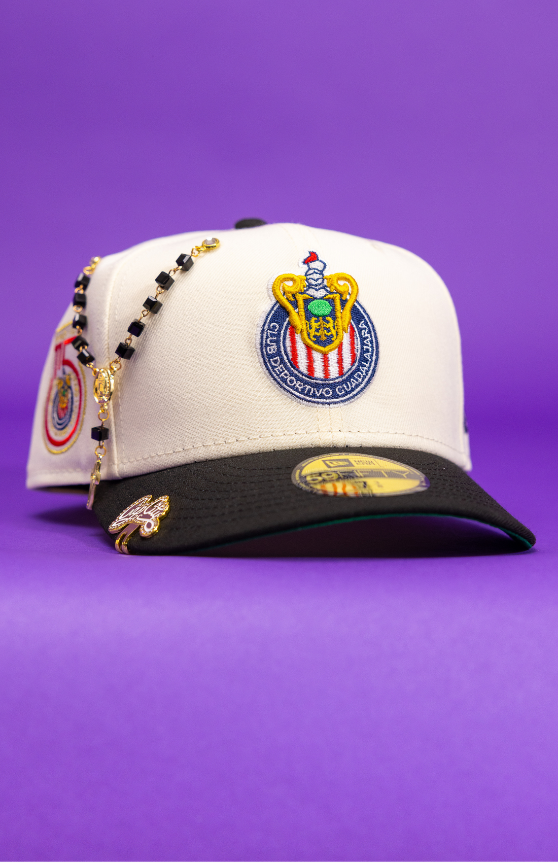 New Era Exclusive 59Fifty Chrome/Black Chivas De Guadalajara W/ 115th