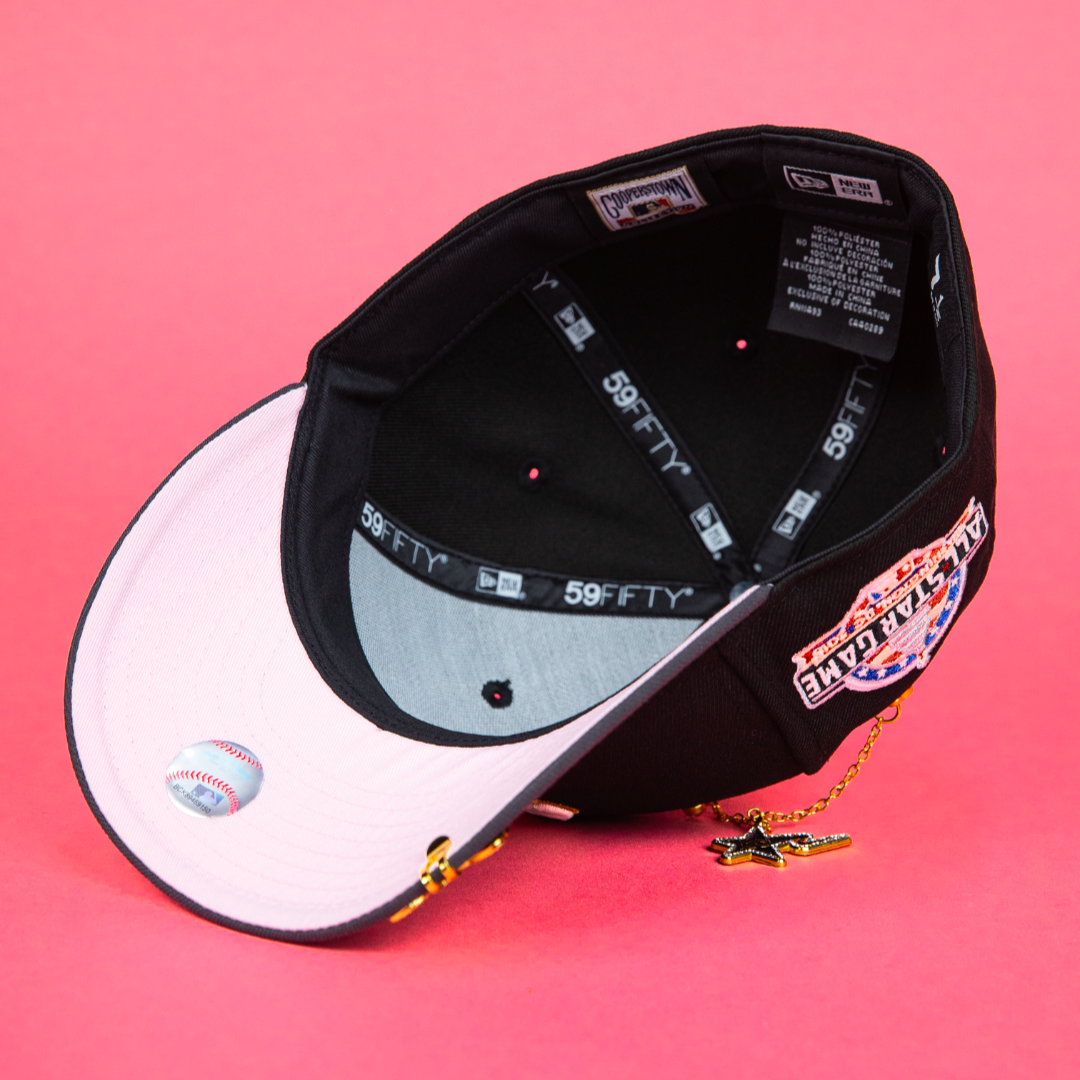 NEW ERA EXCLUSIVE 59FIFTY BLACK/ GREY WASHINGTON NATIONALS W/ ALL STAR GAME SIDE PATCH