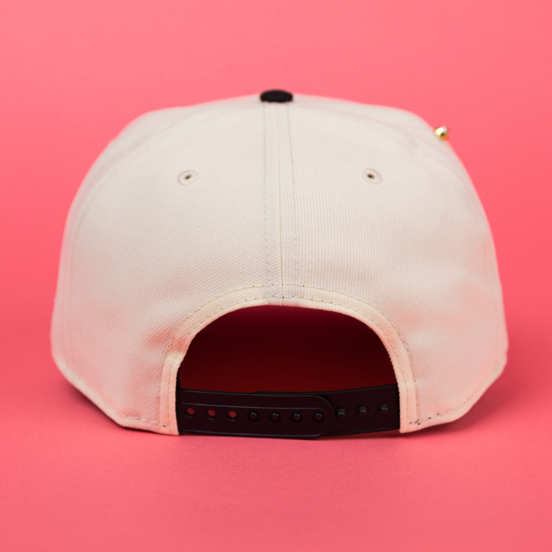NEW ERA EXCLUSIVE 9FIFTY CHROME/ BLACK HOUSTON ASTROS SNAPBACK W/ 35TH ANNIVERSARY SIDE PATCH