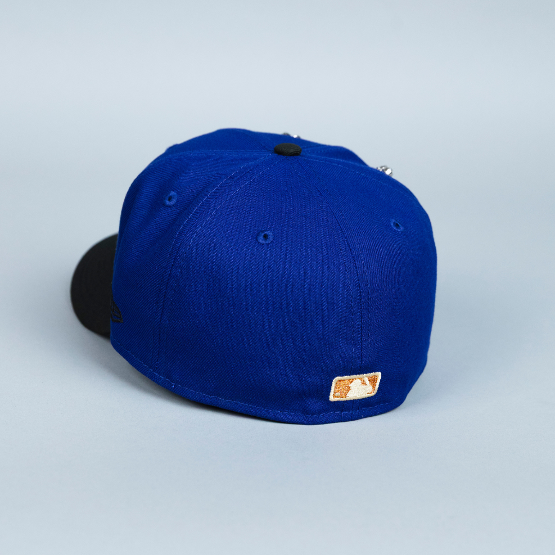 NEW ERA EXCLUSIVE 59FIFTY DARK BLUE/ BLACK HOUSTON ASTROS W/ 2022 WORLD SERIES SIDE PATCH