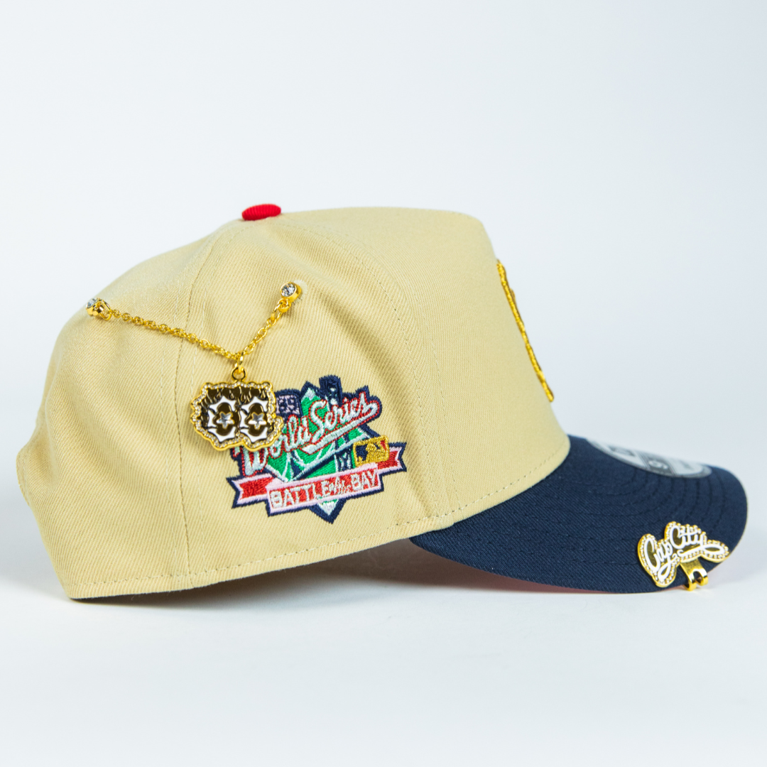NEW ERA 9FIFTY A-FRAME VEGAS GOLD/ NAVY SAN FRANCISCO GIANTS W/  SIDE PATCH