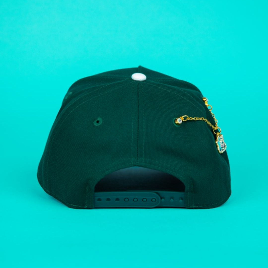 NEW ERA 9FORTY A-FRAME FOREST GREEN MEXICO ADJUSTABLE W/ EL GALLO SIDE PATCH