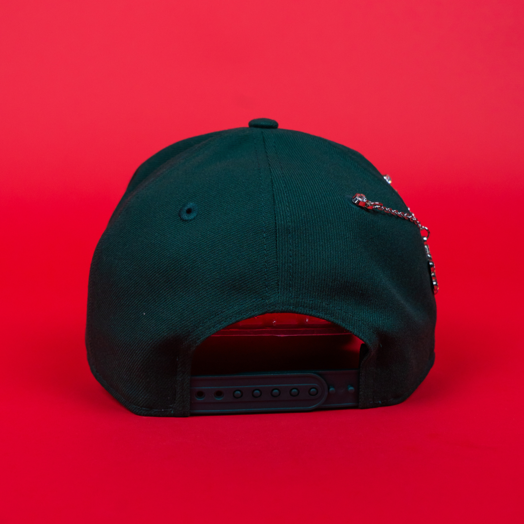 NEW ERA 9FIFTY A-FRAME FOREST GREEN UPSIDE DOWN LOS ANGELES DODGERS SNAPBACK