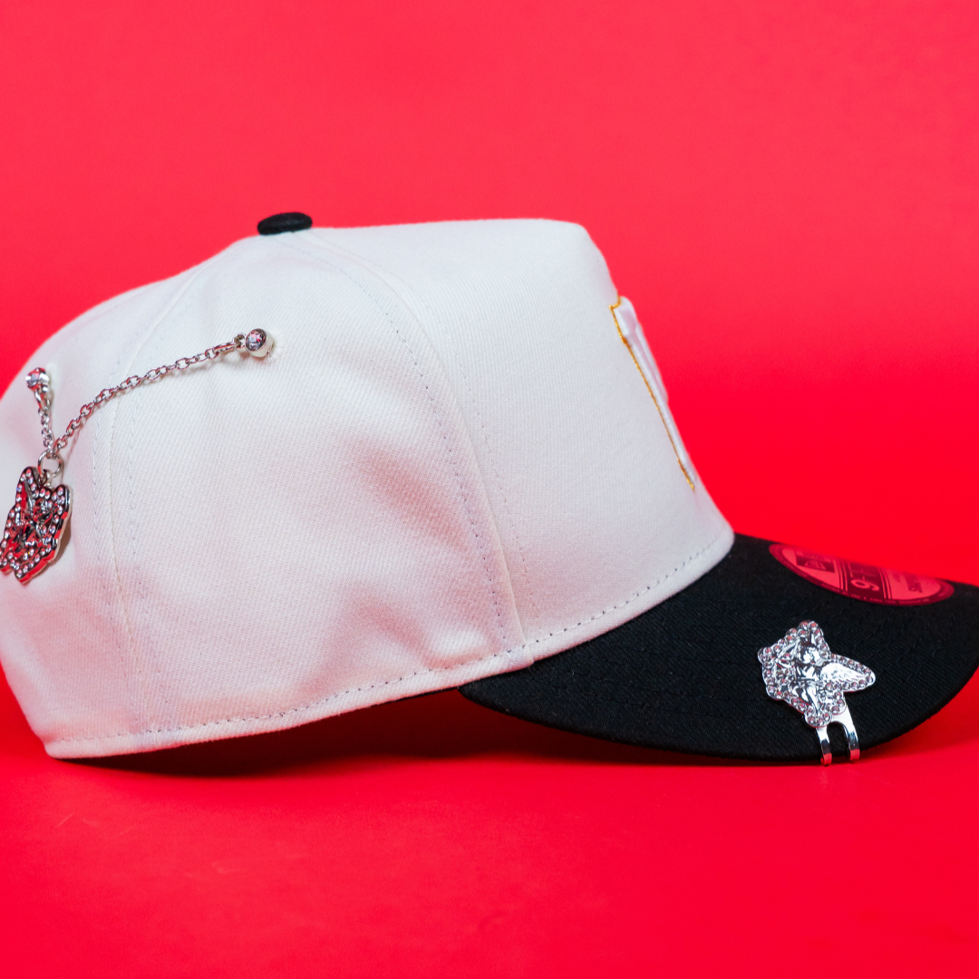 NEW ERA 9FIFTY A-FRAME CHROME/ BLACK PITTSBURGH PIRATES TWO TONE SNAPBACK