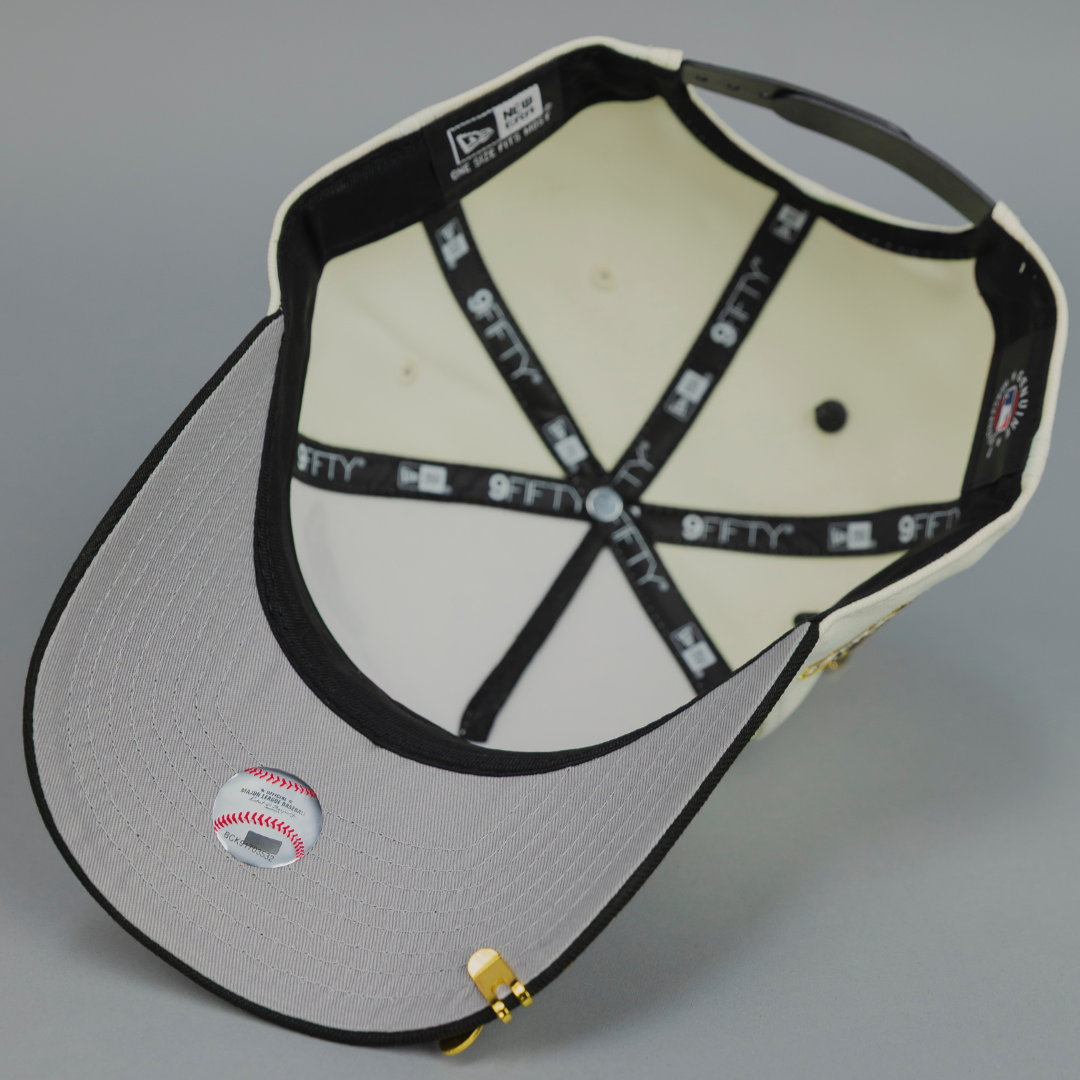 NEW ERA EXCLUSIVE 9FIFTY A-FRAME CHROME/ BLACK LOS ANGELES DODGERS "HEAVENLY CITY" W/ WORLD SERIES CHAMPIONS SIDE PATCH *FREE BLIP INCLUDED