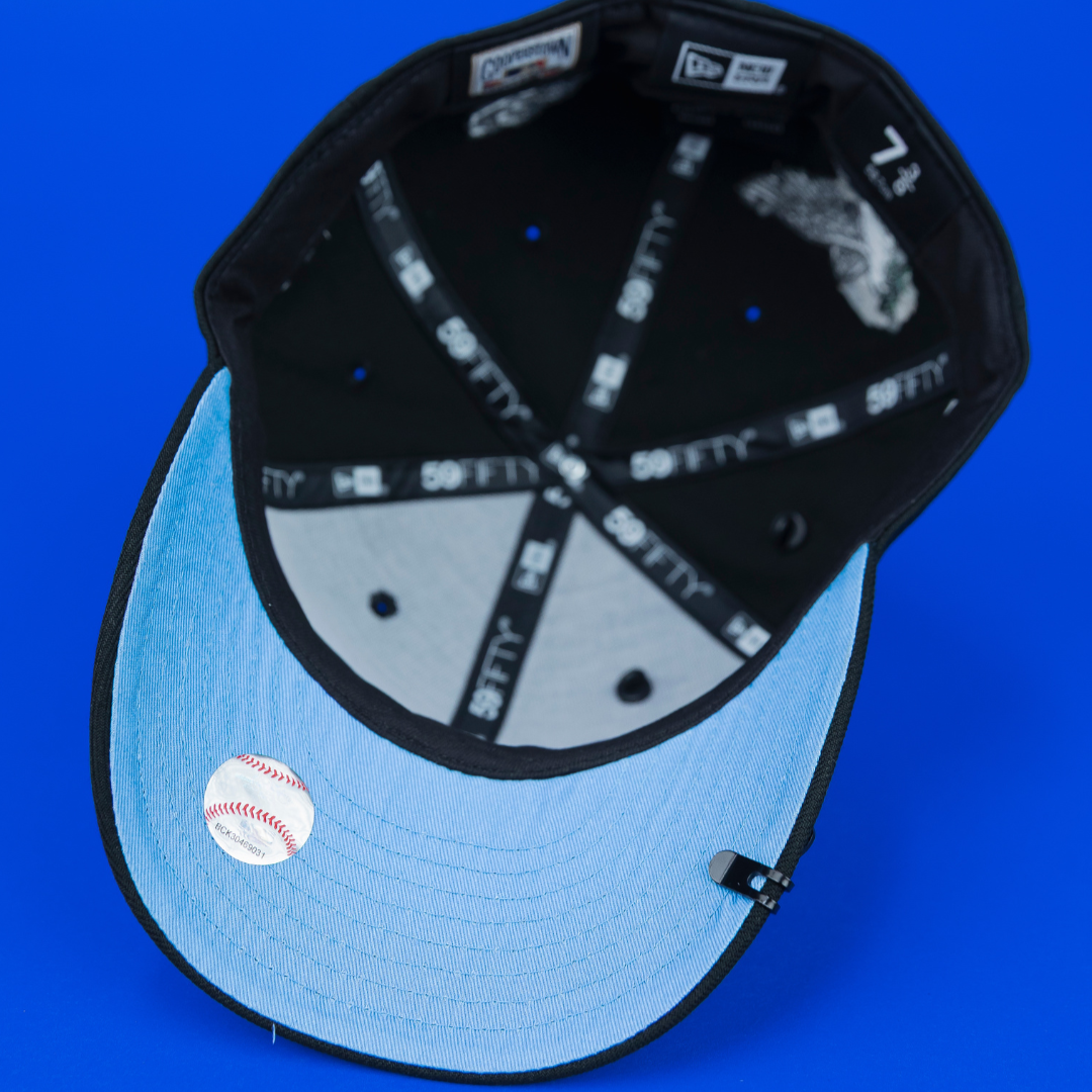 NEW ERA EXCLUSIVE 59FIFTY BLACK CHICAGO WHITE SOX "HEAVENLY CITY" W/ 1917 WORLD SERIES SIDE PATCH *FREE BLIP INCLUDED