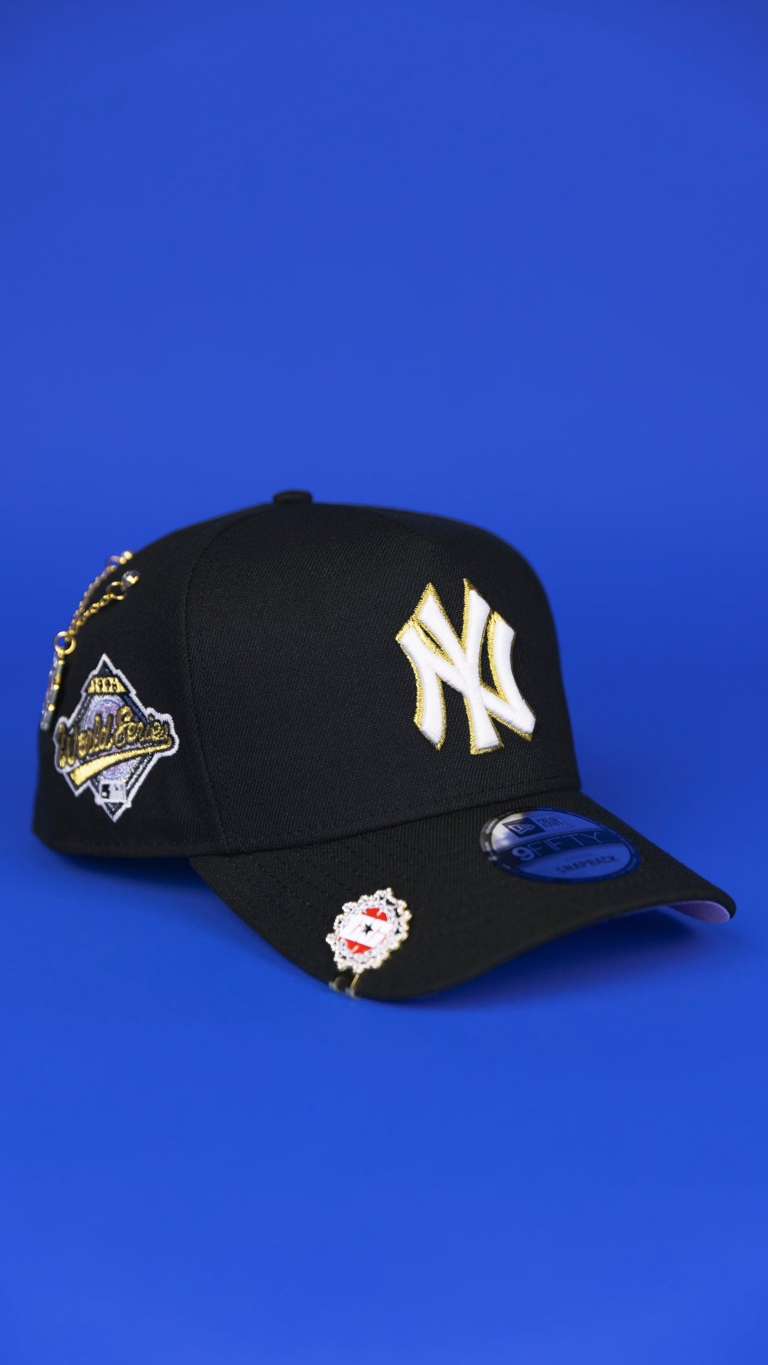 NEW ERA 9FIFTY A-FRAME BLACK NEW YORK YANKEES SNAPBACK W/ 1996 WORLD SERIES SIDE PATCH