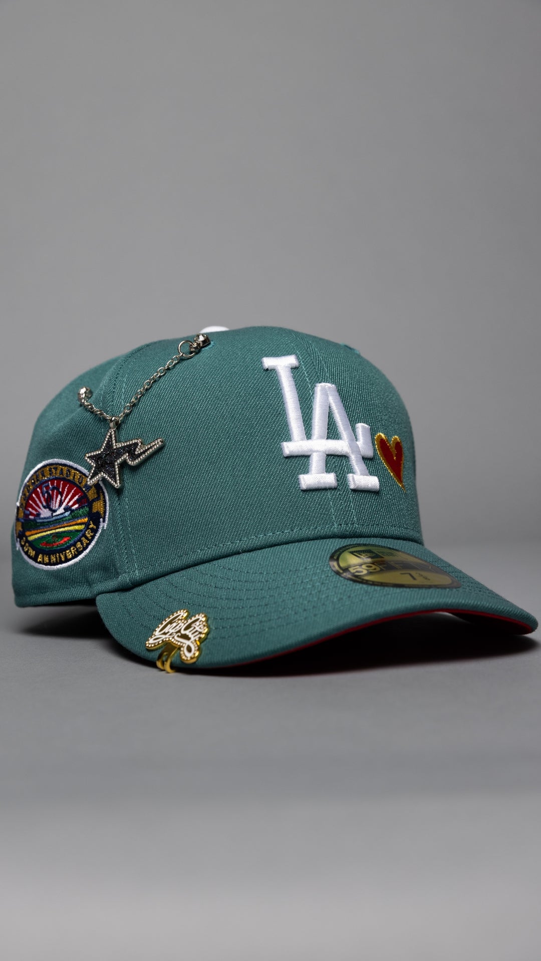 EXCLUSIVO NEW ERA 59FIFTY CHROME BLANCO/VERDE OLIVA ARIZONA DIAMONDBACKS CON PARCHE DE TEMPORADA INAUGURAL 1998 