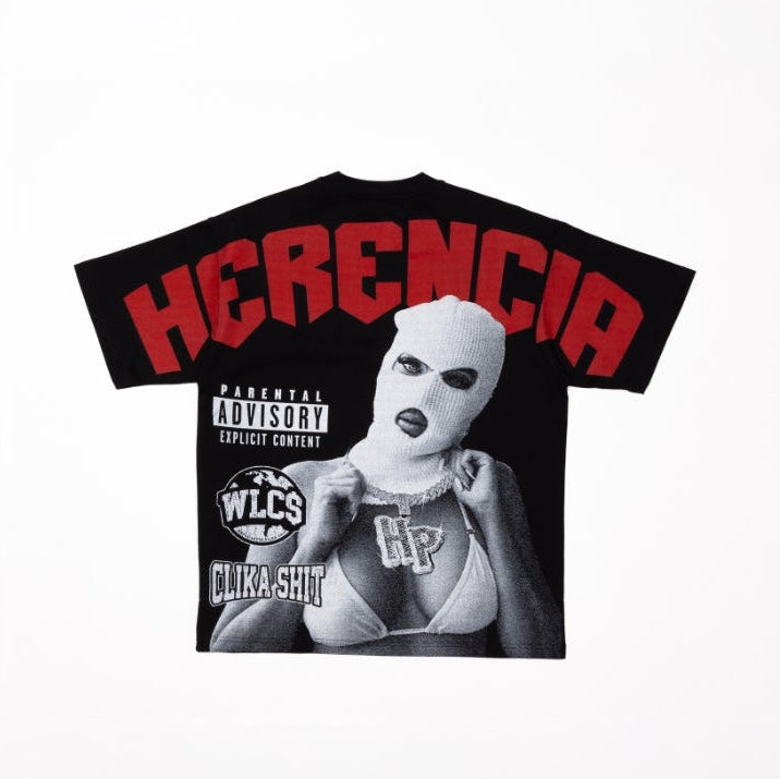 NEW* HERENCIA DE PATRONES x CAP CITY BLACK/RED HERENICA TEE