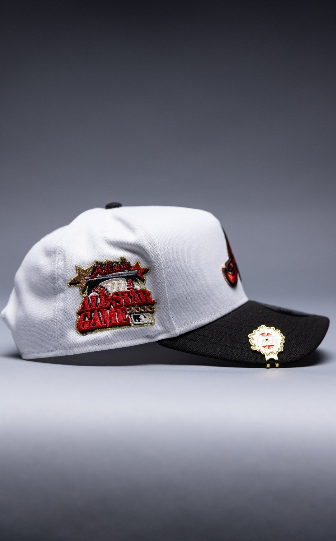 NEW ERA 9FIFTY A-FRAME PEARL WHITE ATLANTA BRAVES SNAPBACK W/ 2000 ALL STAR GAME SIDE PATCH
