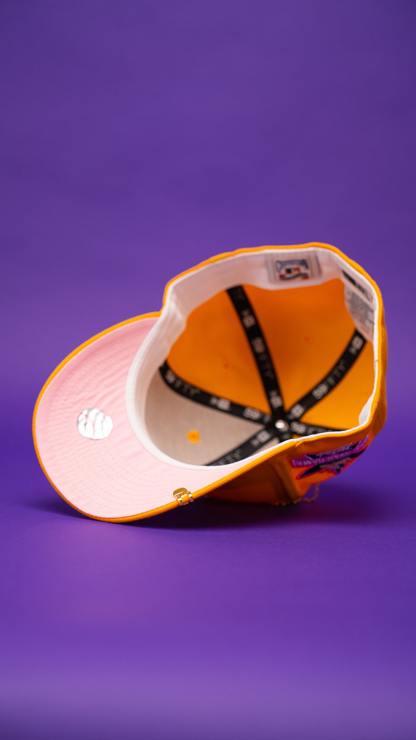 New Era Cap 2点セット ツバ裏イエロー ツバ裏レッド 3/8 NEW ERA EXCLUSIVE 59FIFTY YELLOW MINNESOTA TWINS W/ ALL STAR GAME SIDE