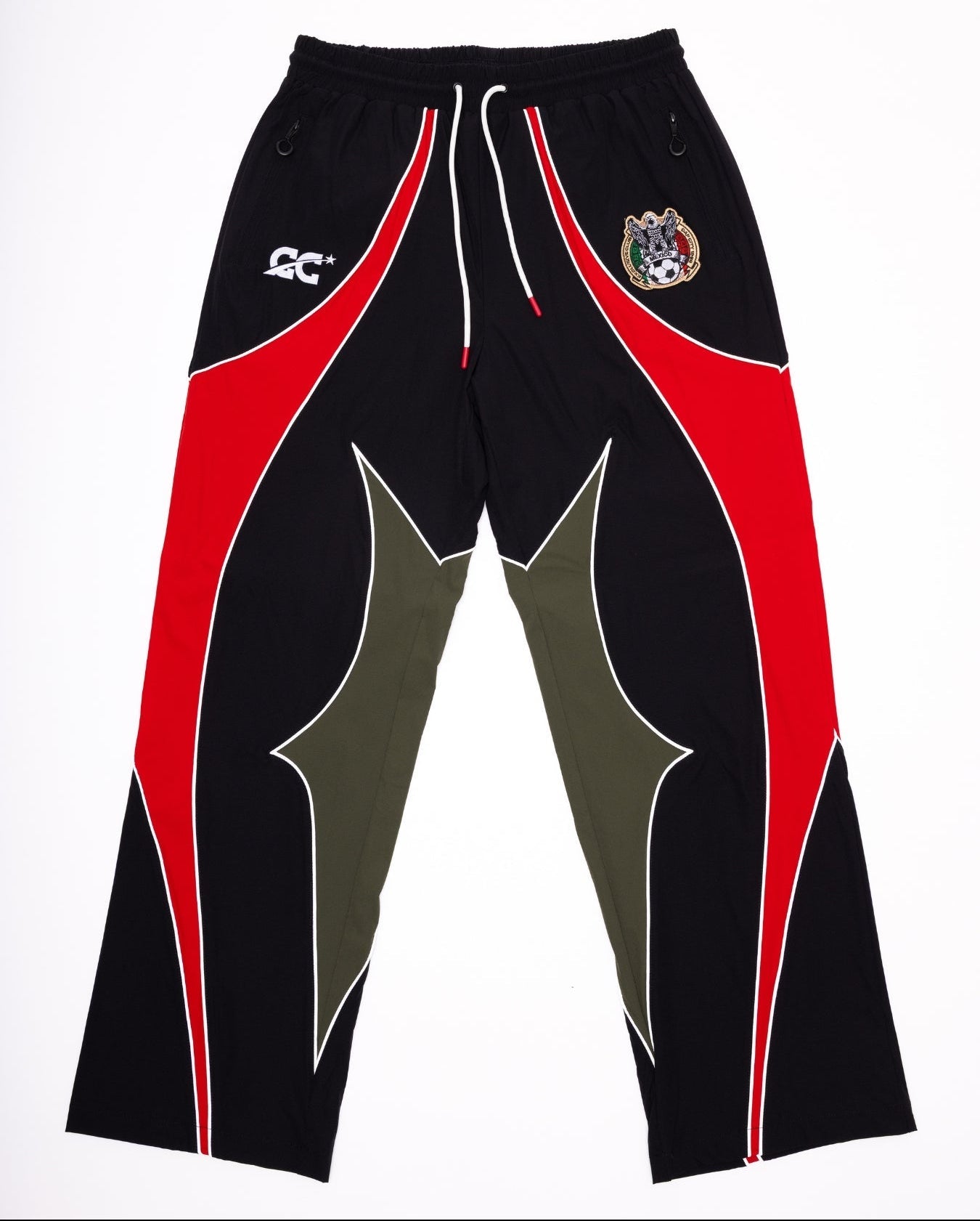 CAP CITY BLACK/OLIVE MEXICO TRACK PANTS