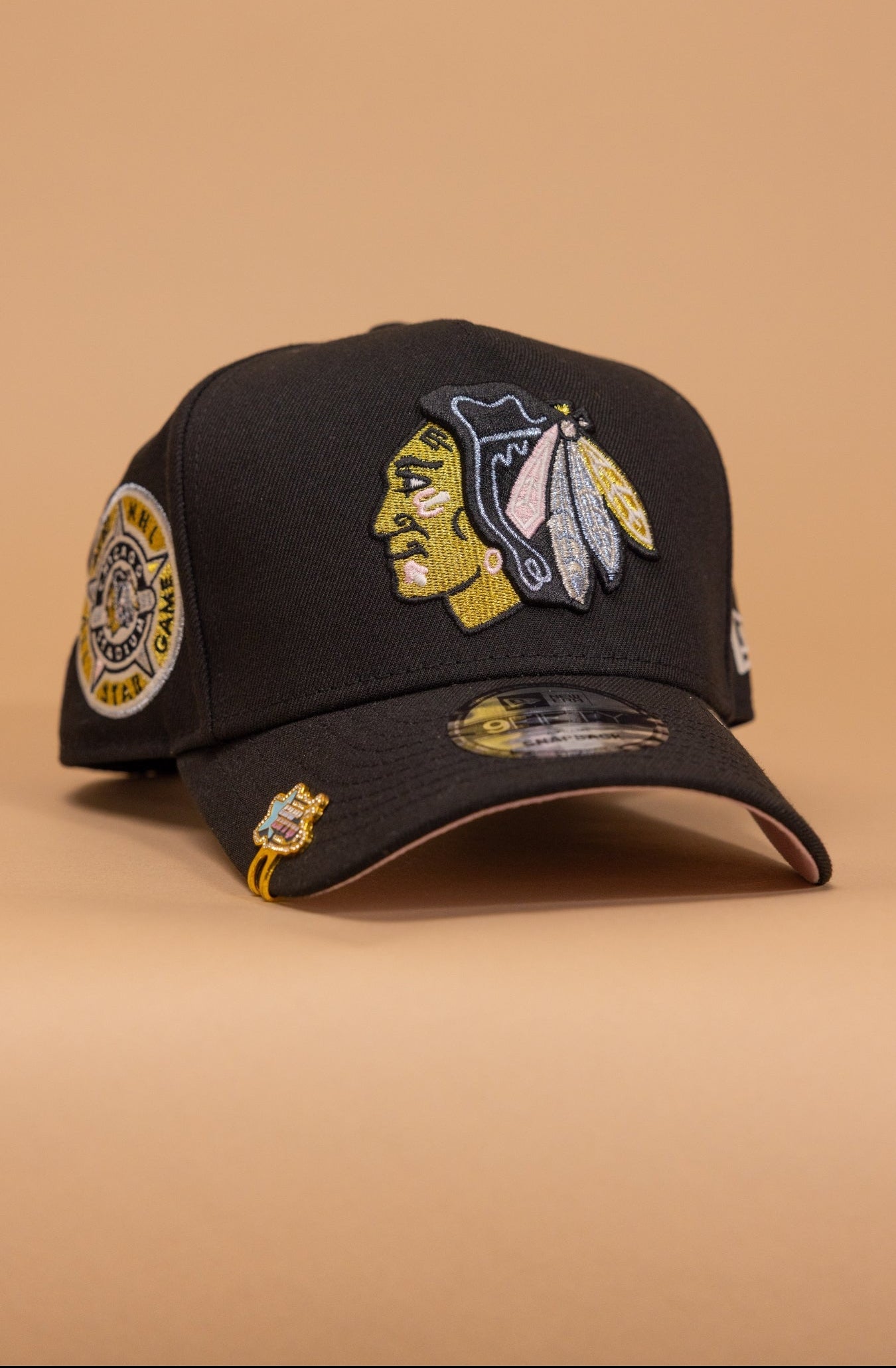 New Era 9Fifty A-Frame Black Chicago Blackhawks Snapback W/ Chicago Stadium Side Patch
