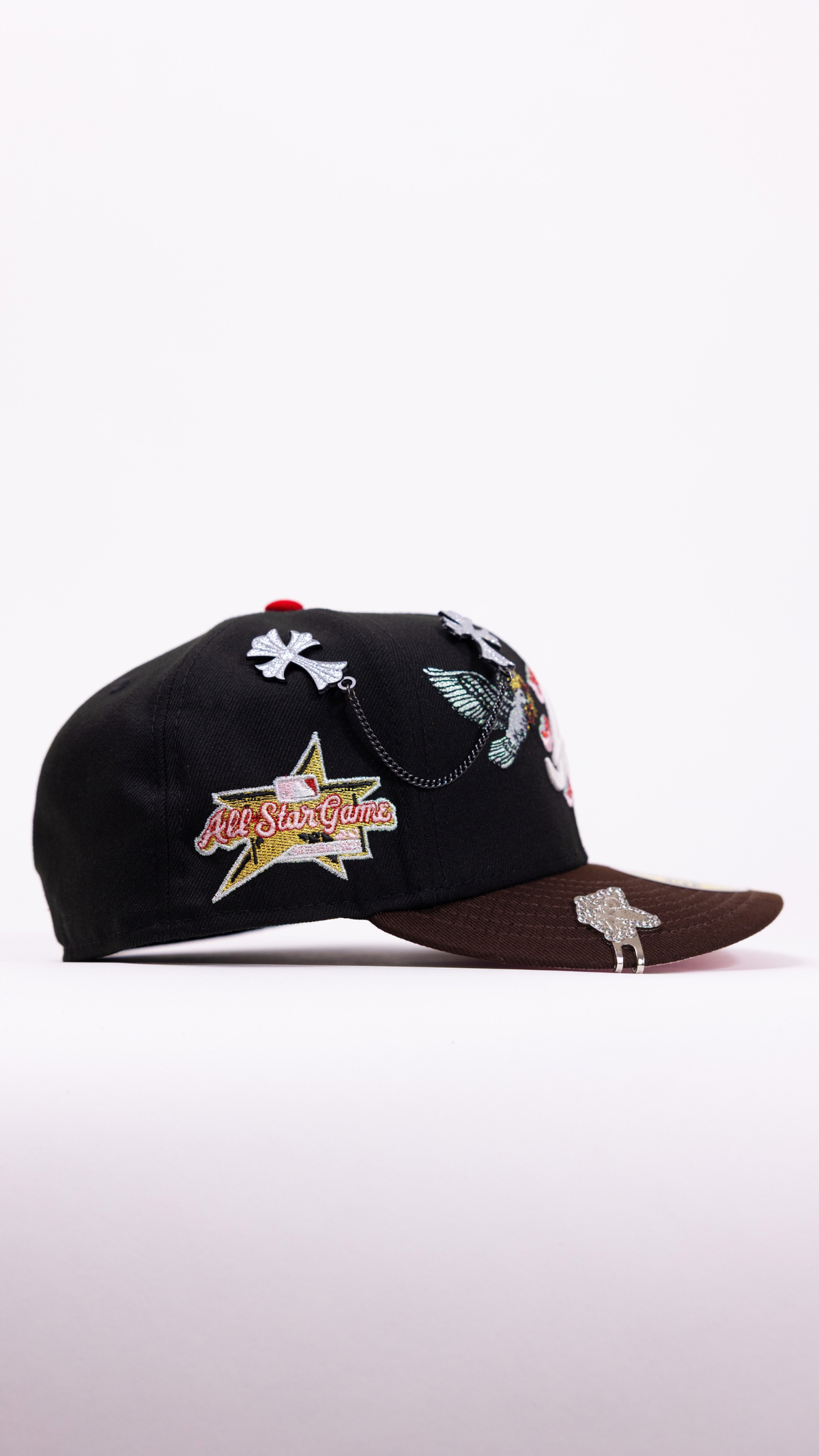 New Era Exclusive 59Fifty Black/Brown Atlanta Braves "Heavenly City" W/ All Star Game Side Patch
