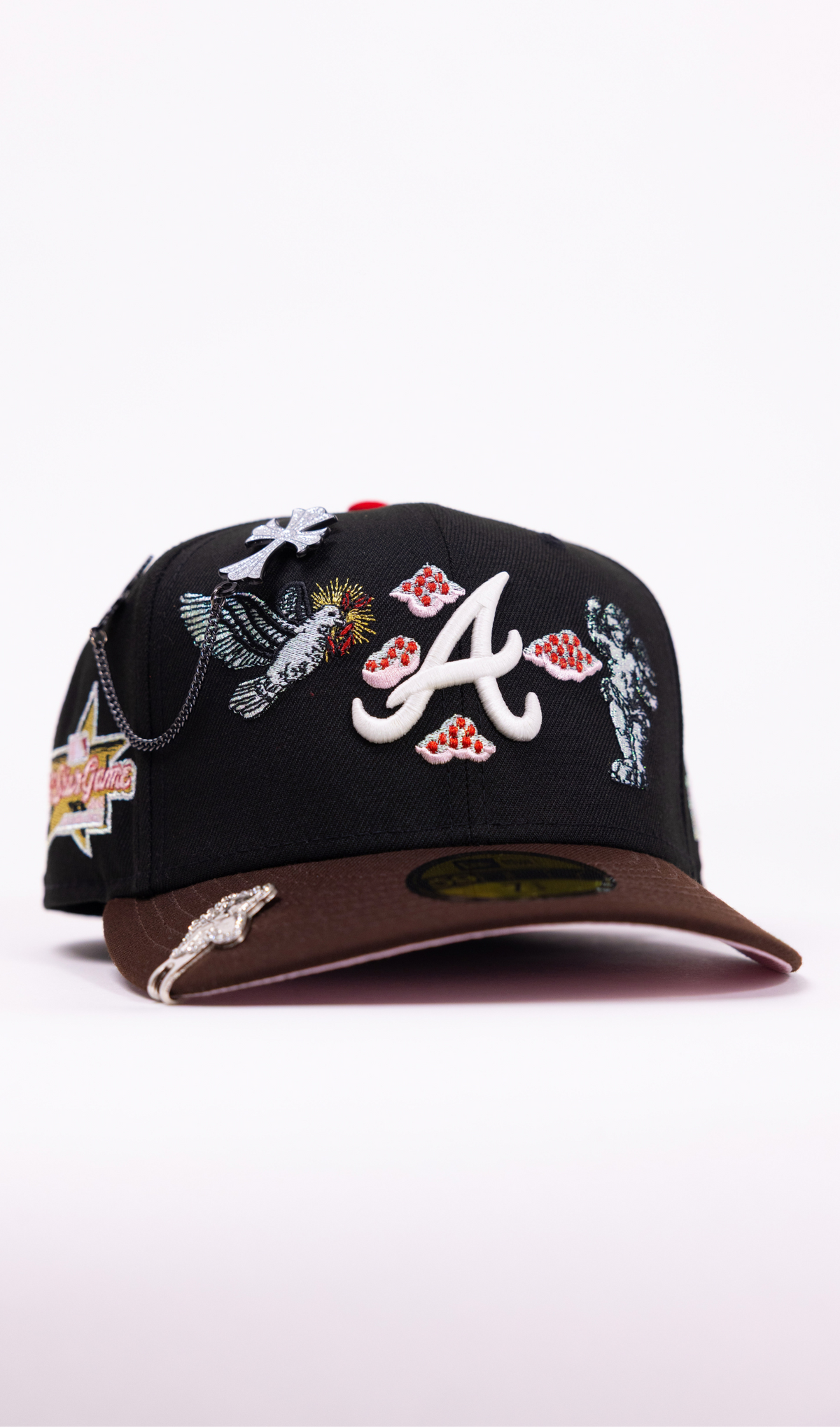 New Era Exclusive 59Fifty Black/Brown Atlanta Braves "Heavenly City" W/ All Star Game Side Patch