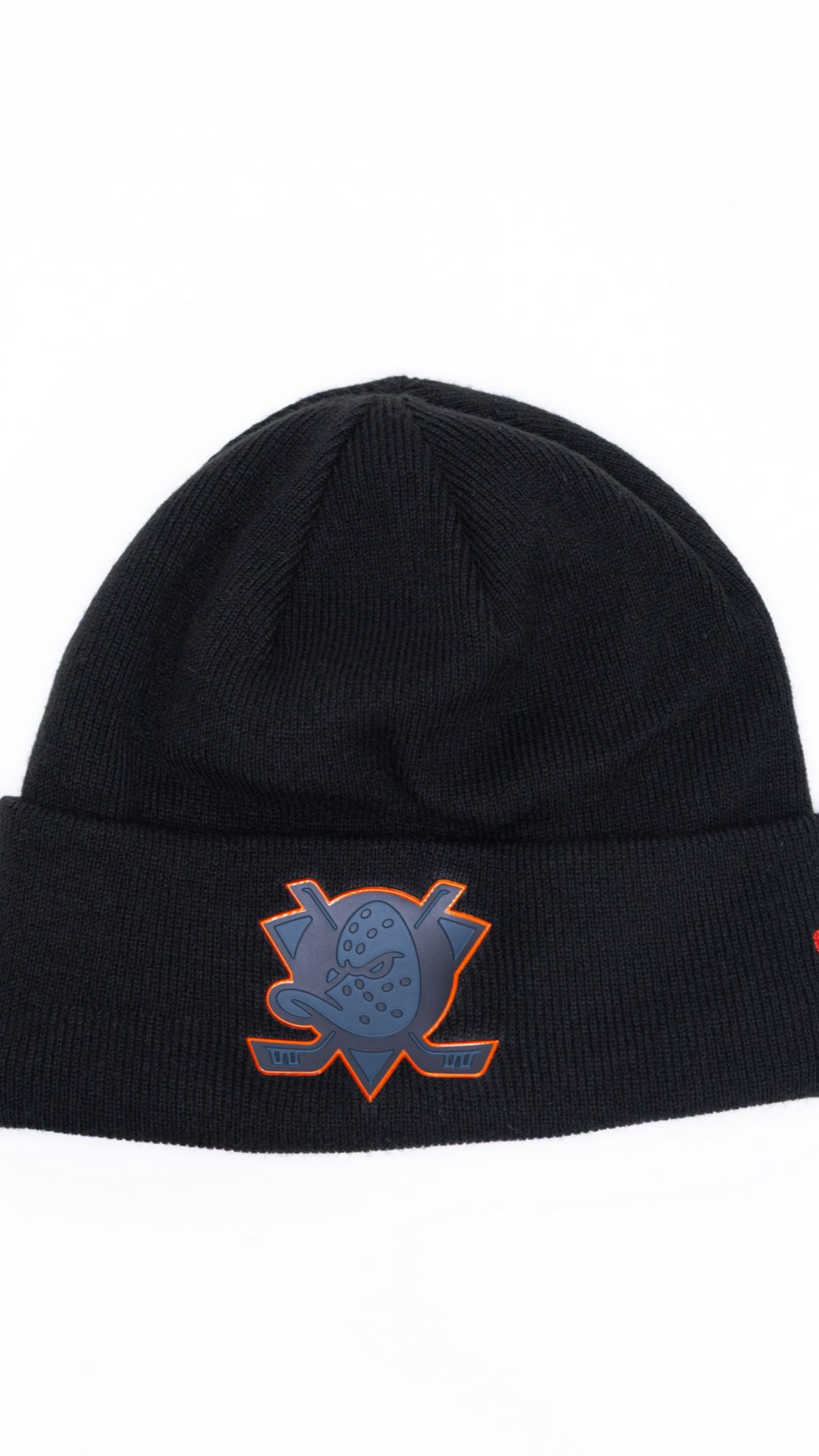 Anaheim Ducks Blacked Out Knit Beanie - Black