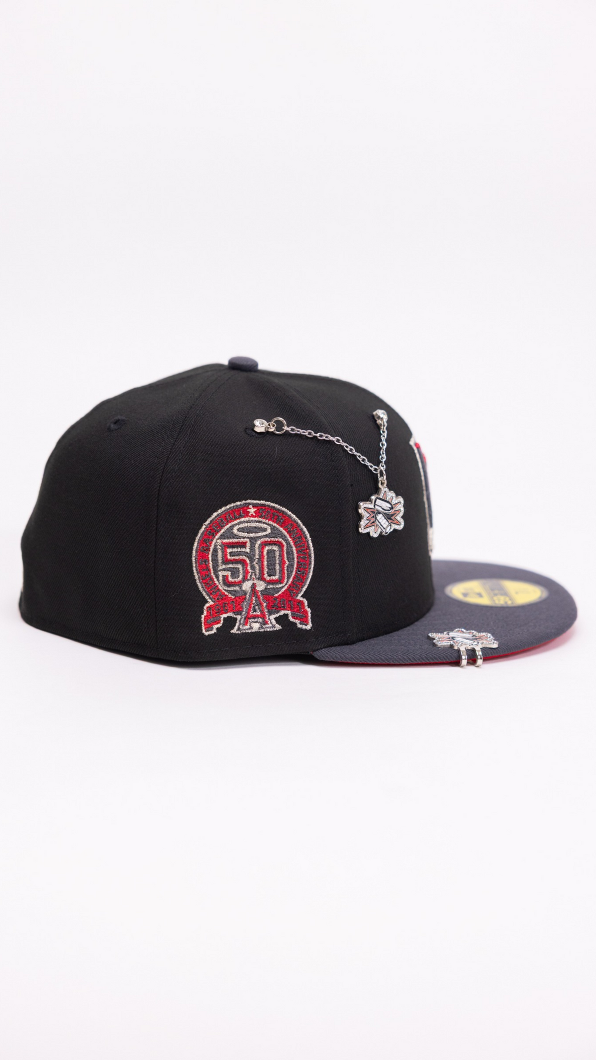 Anaheim Angels Upside Down 59Fifty Fitted – Black/Grey