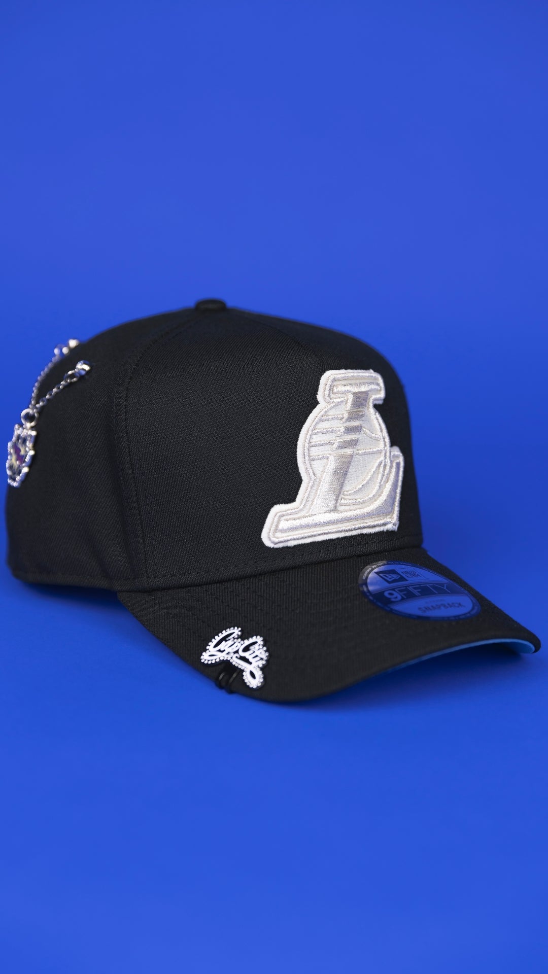 NEW ERA 9FIFTY A-FRAME BLACK LOS ANGELES LAKERS SNAPBACK