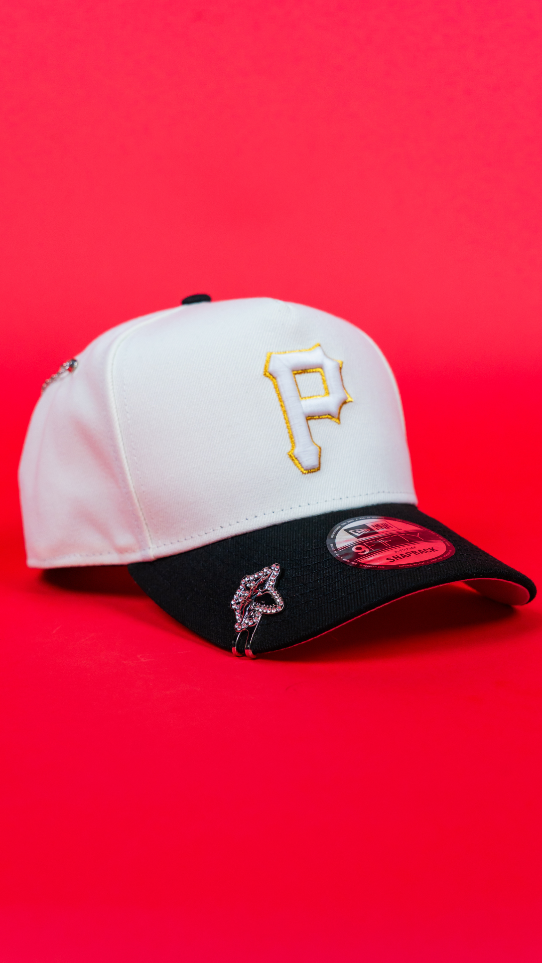 NEW ERA 9FIFTY A-FRAME CHROME/ BLACK PITTSBURGH PIRATES TWO TONE SNAPBACK