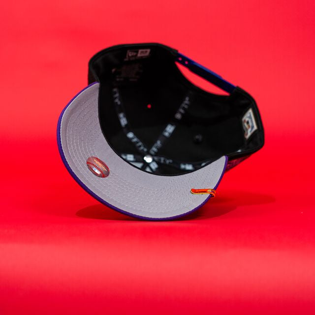 NEW ERA EXCLUSIVE 9FIFTY A-FRAME BLACK/ PURPLE SAN FRANCISCO GIANTS W/ 2007 ALL STAR GAME SIDE PATCH