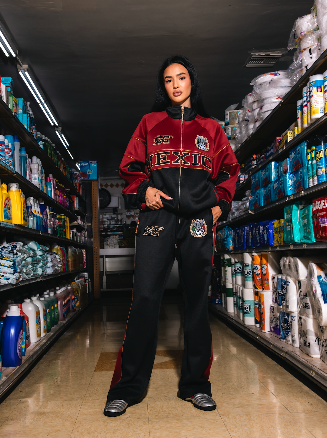 CAP CITY RED/BLACK MEXICO TRACKSUIT