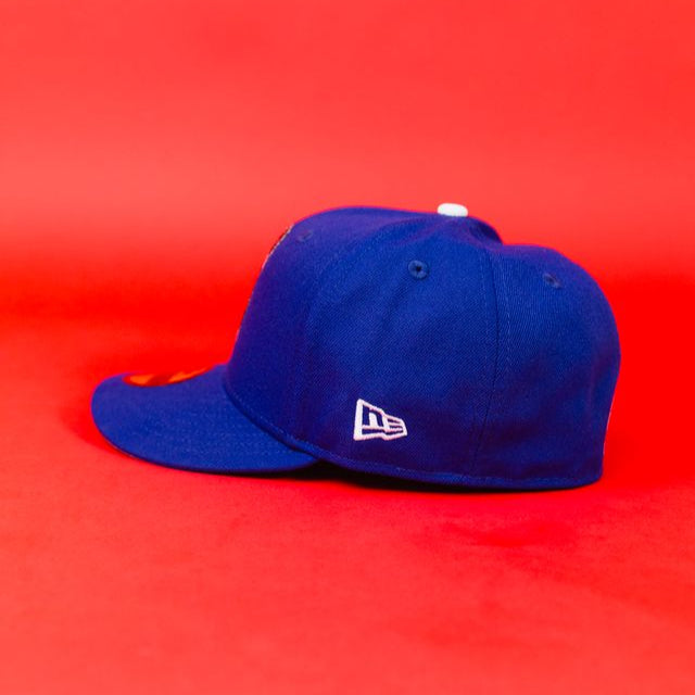 NEW ERA EXCLUSIVE 59FIFTY BLUE SAN JUDAS W/ "CAP CITY 15TH ANNIVERSARY" SIDE PATCH