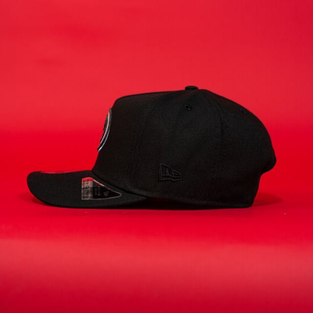 NEW ERA EXCLUSIVE 9FIFTY A-FRAME BLACK ARIZONA DIAMONDBACKS SNAPBACK W/ 2001 WORLD CHAMPIONS SIDE PATCH