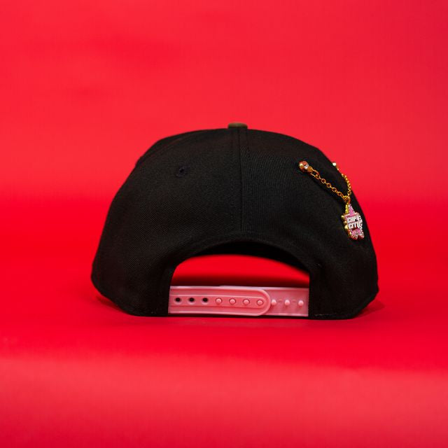 NEW ERA EXCLUSIVE 9FIFTY A-FRAME BLACK/ REALTREE LOS ANGELES DODGERS SNAPBACK W/ 60TH ANNIVERSARY SIDE PATCH