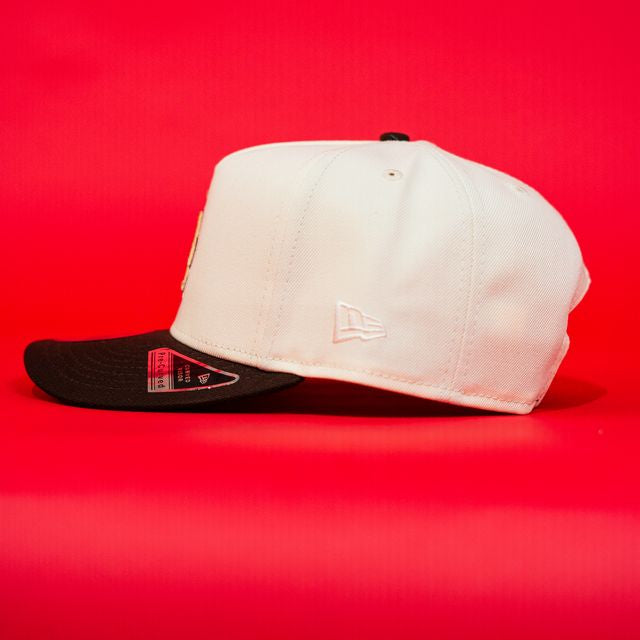 NEW ERA EXCLUSIVE 9FORTY A-FRAME BLACK UPSIDE DOWN LAS VEGAS RAIDERS SCRIPT