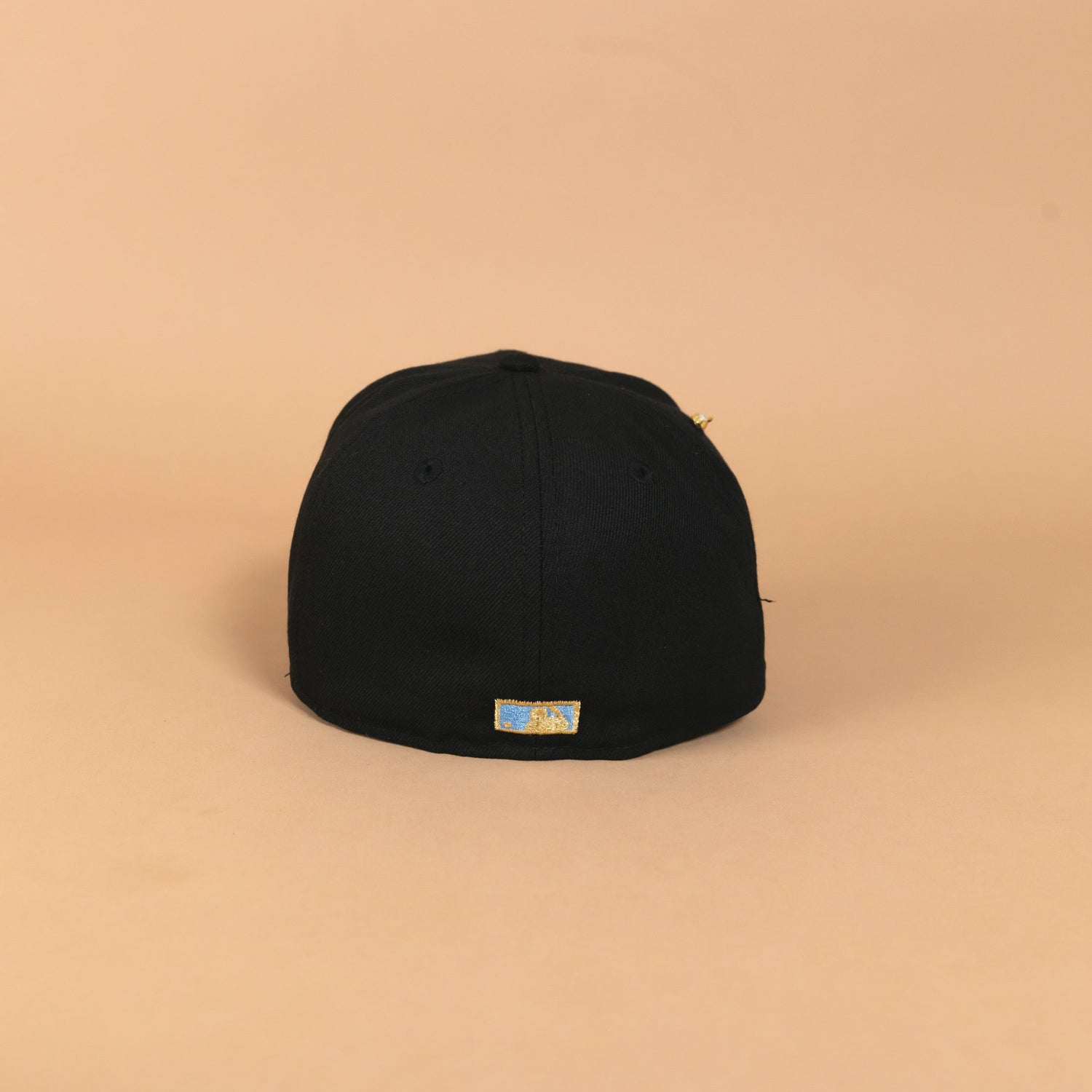 NEW ERA EXCLUSIVE 59FIFTY BLACK LOS ANGELES DODGERS W/ ICY HEART + 50TH ANNIVERSARY SIDE PATCH