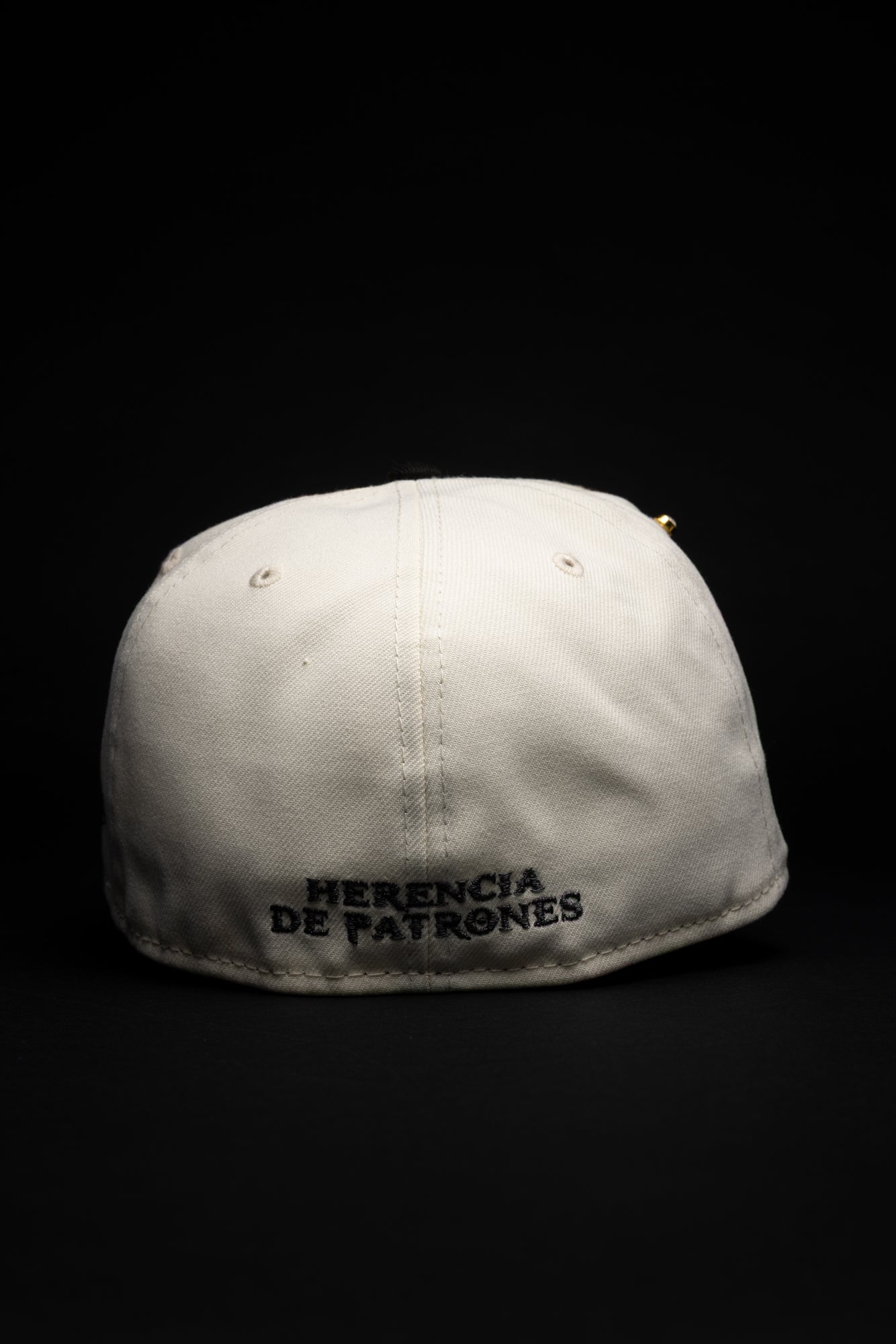 NEW* HERENCIA DE PATRONES x NEW ERA x CAP CITY WHITE/BLACK "HERENCIA LOGO" 59FIFTY FITTED W/ MEXICAN FLAG SIDE PATCH -FREE BLIP INCLUDED