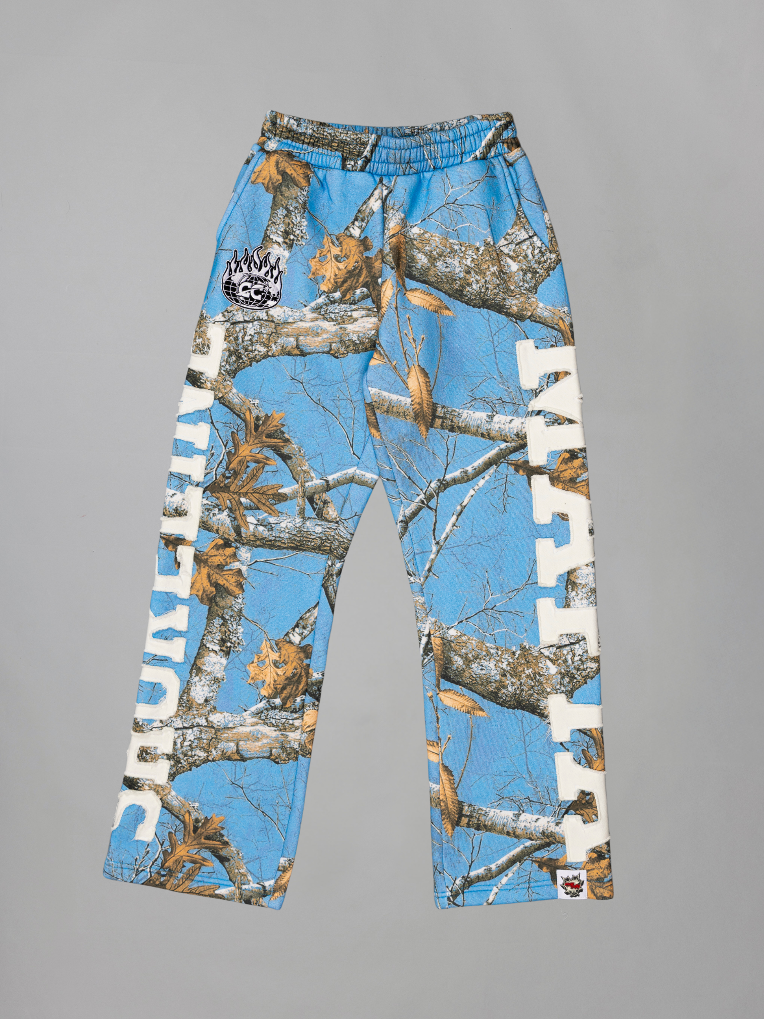 CAP CITY X SHORELINE MAFIA SKY BLUE CAMO PANTS - UNISEX