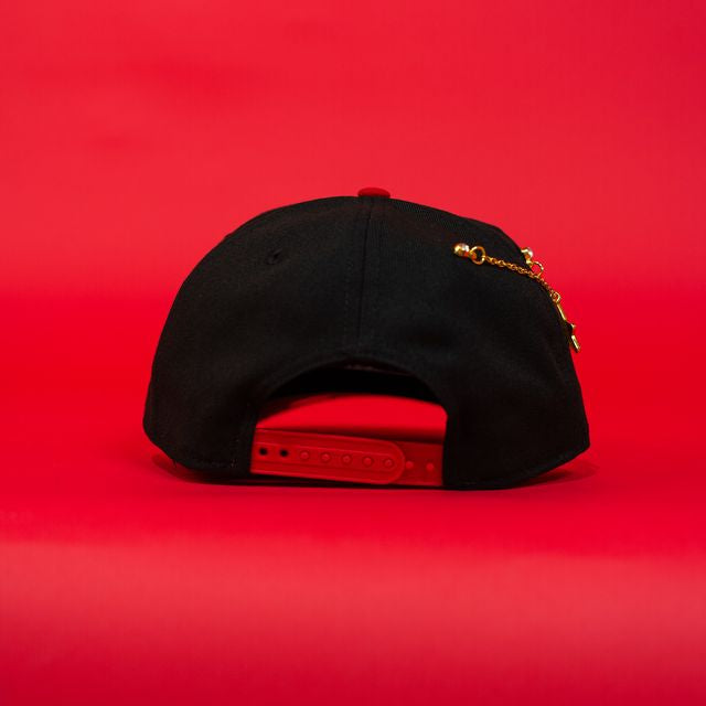 NEW ERA EXCLUSIVE 9FIFTY A-FRAME BLACK/ RED NEW YORK YANKEES SNAPBACK W/ 1962 WORLD SERIES SIDE PATCH