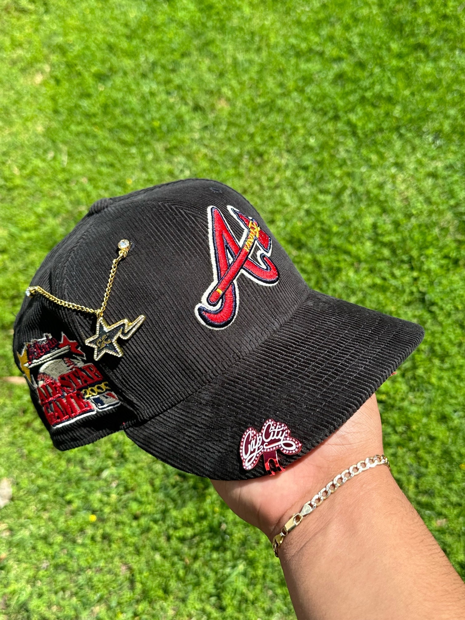 NEW ERA EXCLUSIVE 59FIFTY CORDUROY ATLANTA BRAVES W/ 2000 ALL STAR GAME PATCH