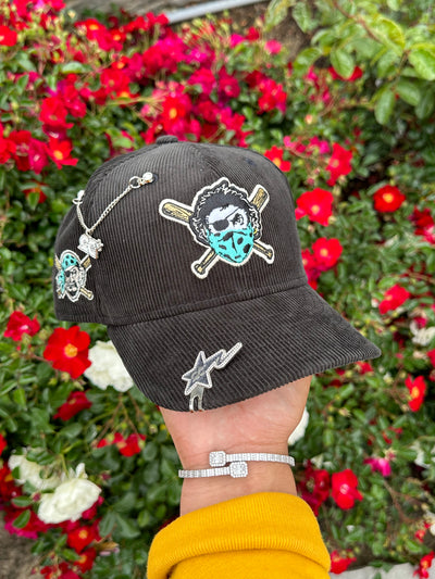 NEW ERA EXCLUSIVE 59FIFTY PITTSBURGH PIRATES COVID LOGO (TEAL UV)