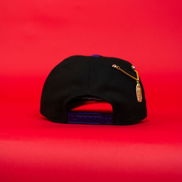 NEW ERA EXCLUSIVE 9FIFTY A-FRAME BLACK/ PURPLE SAN FRANCISCO GIANTS W/ 2007 ALL STAR GAME SIDE PATCH