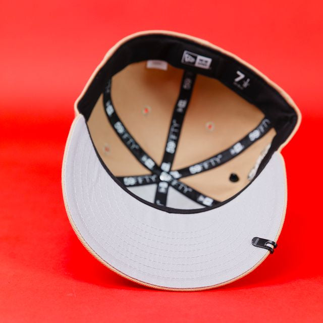 NEW ERA EXCLUSIVE 59FIFTY LIGHT KHAKI SAN JUDAS W/ "CAP CITY 15TH ANNIVERSARY" SIDE PATCH