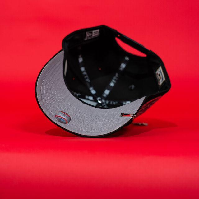 NEW ERA EXCLUSIVE 9FIFTY A-FRAME BLACK PHILADELPHIA PHILLIES SNAPBACK W/ "HOME OF THE PHILLIES" SIDE PATCH