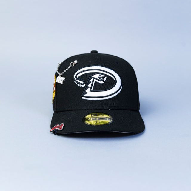 NEW ERA EXCLUSIVE 59FIFTY BLACK ARIZONA DIAMONDBACKS W/ 2001 WORLD SERIES CHAMPIONS SIDE PATCH