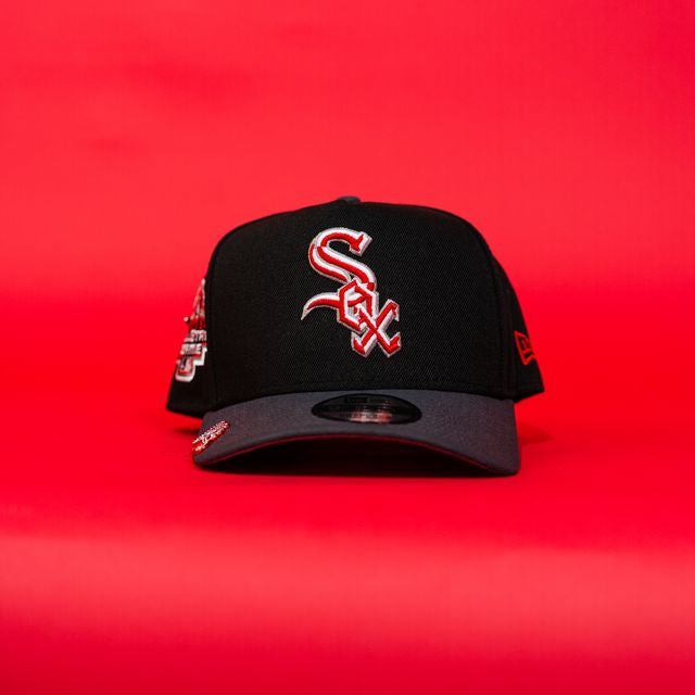 NEW ERA EXCLUSIVE 9FIFTY A-FRAME BLACK/ GREY CHICAGO WHITE SOX W/ 2003 ALL STAR GAME SIDE PATCH