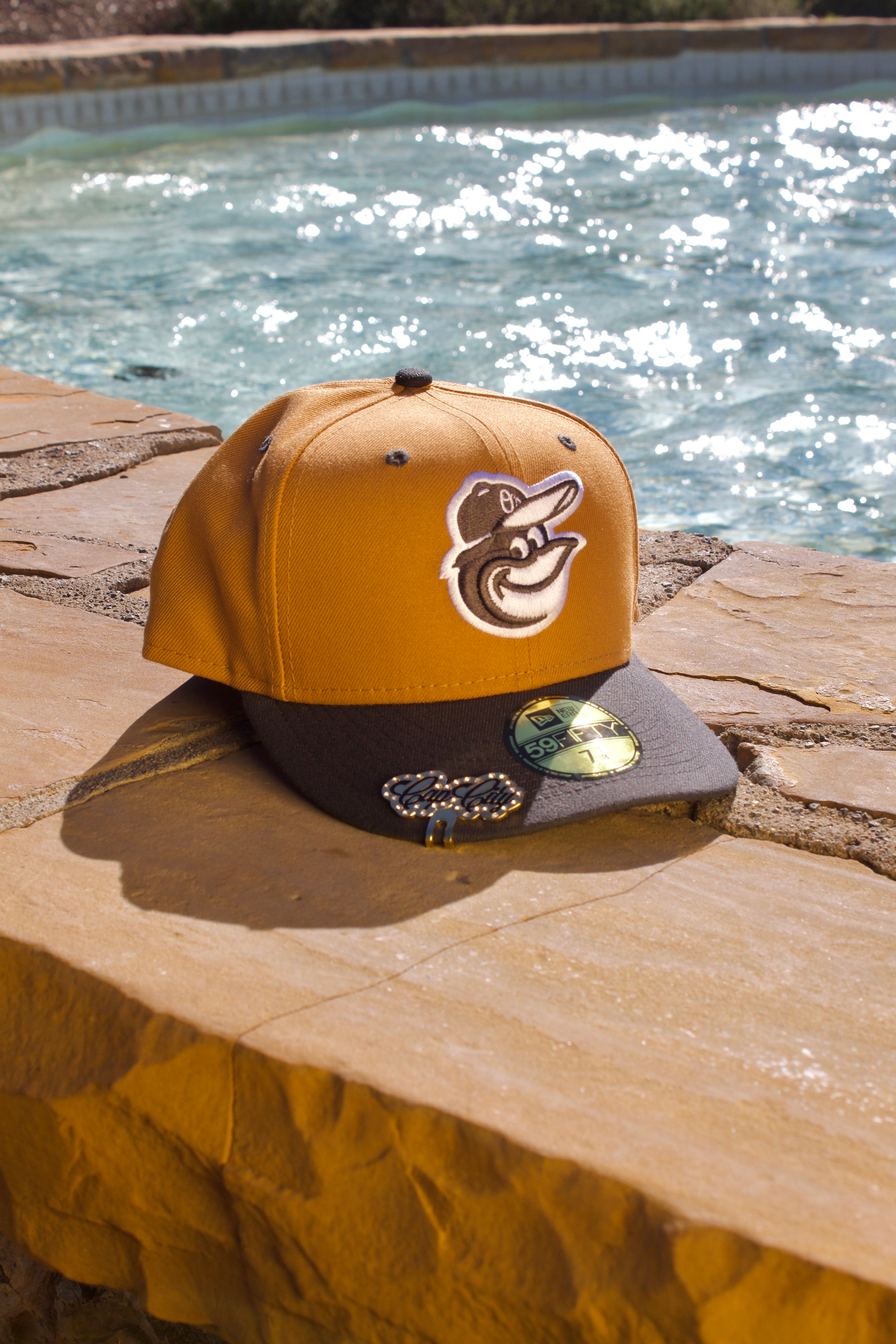 NEW ERA EXCLUSIVE 59FIFTY TAN/GREY BALTIMORE ORIOLES 2TONE COLOR PACK